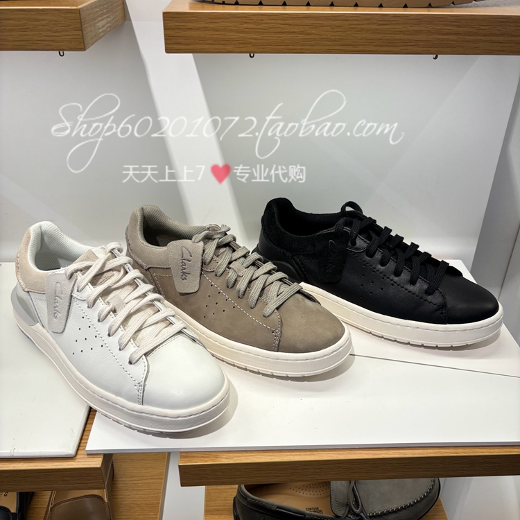 Clarks透气低帮休闲板鞋春季男鞋