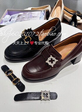 莱尔斯丹秋季女粗跟正品乐福鞋
