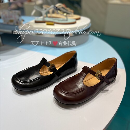 真美诗2025秋季女鞋复古玛丽珍鞋