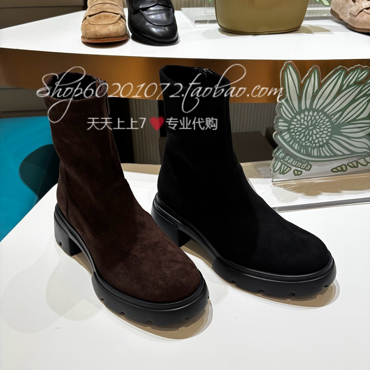 莱尔斯丹2025冬女靴时装靴瘦瘦靴