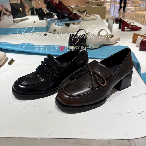 思加图2025秋季女鞋小珍妮乐福鞋