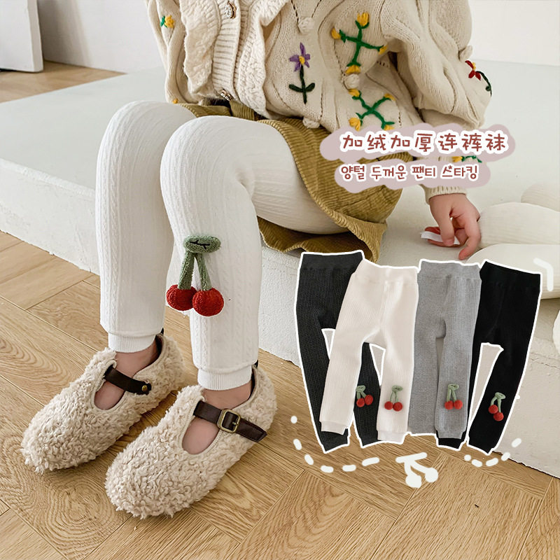 儿童打底裤韩版秋冬加厚女童不连脚加绒保暖宝宝大PP可开档九分裤,童装/婴儿装/亲子装,儿童袜子(0-16岁),淘宝优惠券,粉丝福利购,淘宝优惠卷