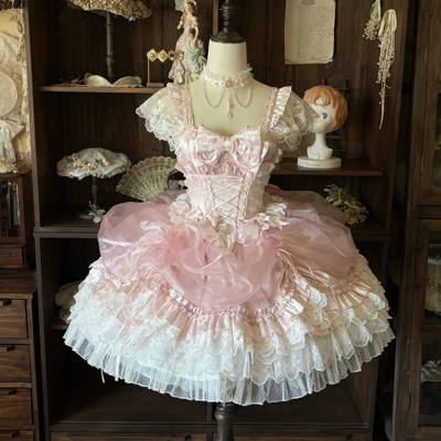 【雾隐初心】定金 甜系cla优雅华丽轻花嫁lolita洋装jsk初心原创