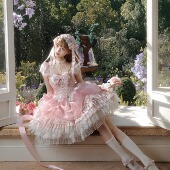 jsk初心原创 甜系cla优雅华丽轻花嫁lolita洋装 雾隐初心 定金