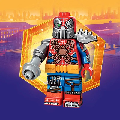 乐高LEGO 抽抽乐人偶漫威蜘蛛侠平行宇宙71050 #7钢骨蜘蛛女