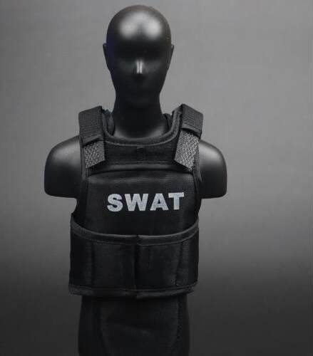 兵人1/6 模型 战术背心 SWAT 长款 避弹衣 防弹背心 12寸 配件