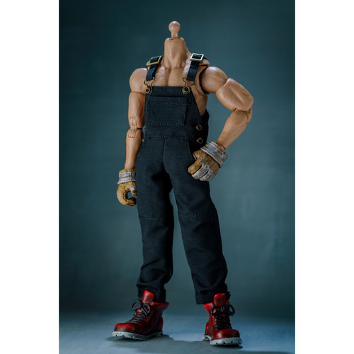 112兵人衣服男 6寸方大头 ML蚂蚁NW GW素体多袋工装连体裤