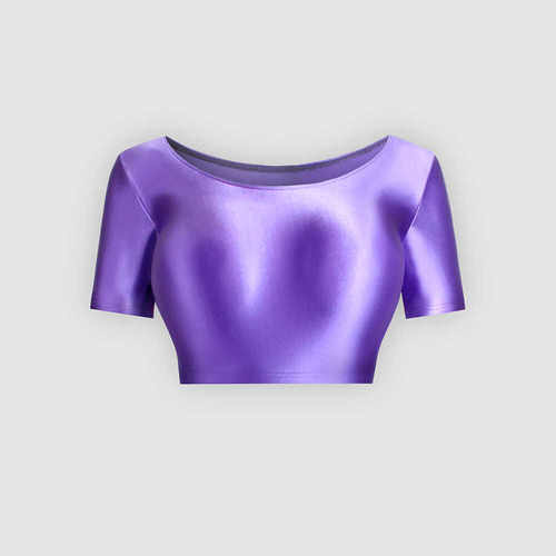 瑜伽服女短袖夏季T恤运运上衣露脐跑步紧身衣显瘦弹力健身衣短款