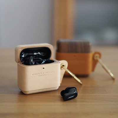 MISKSOLA复古手工真皮实木纯铜Bose QuietComfort Earbuds II大鲨无线蓝牙全包耳机壳Ultra新保护套原创设计