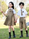 纯棉儿童班服 幼儿园园服夏装 英伦学院风小学生校服夏天毕业照服装