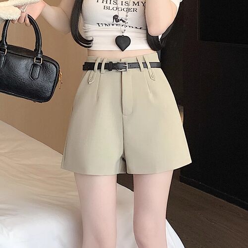 高腰显瘦大码辣妹A字阔腿短裤
