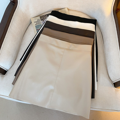 a字半身裙女秋冬天配毛衣