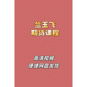 兰玉飞期货纯裸K趋势交易系统训练高清视频课程实盘高手波浪理论