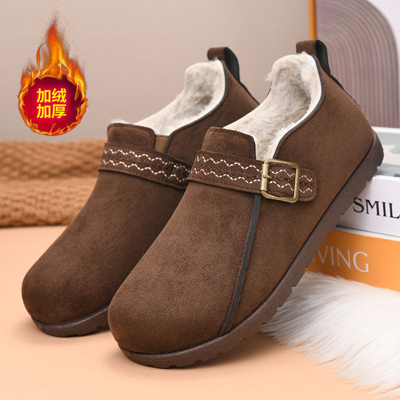 冬季老北京棉鞋女加绒保暖妈妈鞋棉靴加厚防滑软底女士勃肯鞋防寒,女鞋,棉鞋,淘宝优惠券,粉丝福利购,淘宝优惠卷