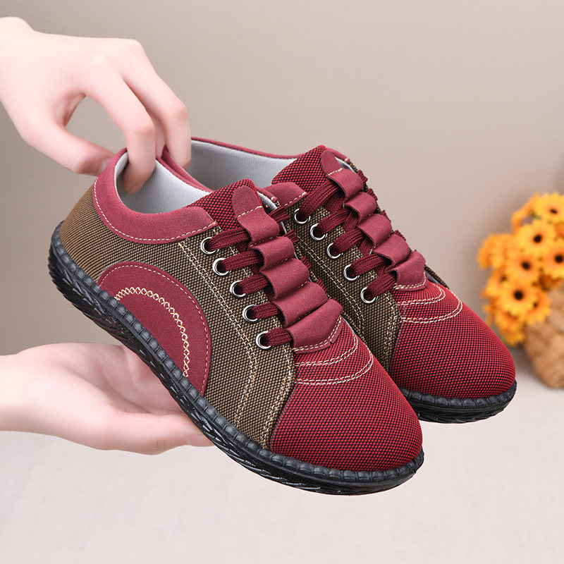 春秋新款老北京布鞋女单鞋软底防滑妈妈鞋轻便舒适奶奶鞋休闲平底,女鞋,传统布鞋,淘宝优惠券,粉丝福利购,淘宝优惠卷