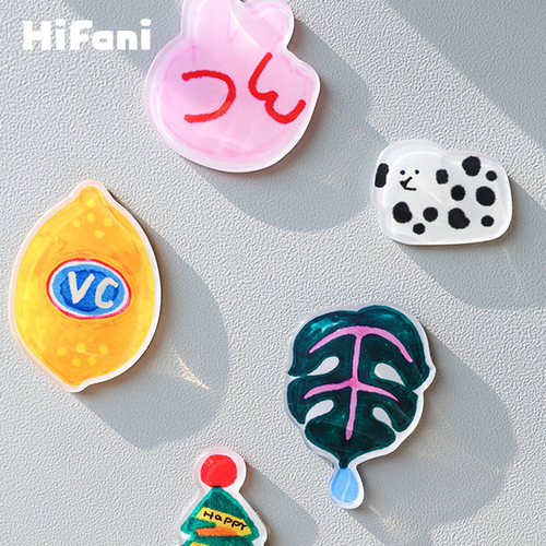 喜番里HiFani补充VC亚克力冰箱贴趣味创意可爱磁力装饰个性磁铁贴