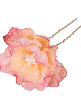 汉服绢花头饰簪花发饰古风边夹女
