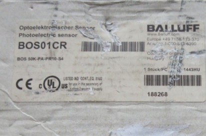 原装BALLUFF巴鲁夫传感器BOS01CR BOS 50K-PA-PR10-S4接近开关