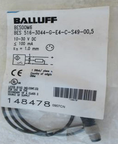 原装BALLUFF巴鲁夫传感器BES 516-3044-G-E4-C-S49-00,5接近开关