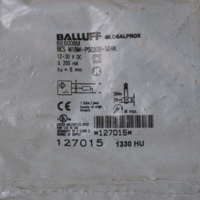 原装BALLUFF巴鲁夫传感器BES008M BES M18MI-PSC80B-S04K接近开关