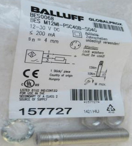 原装BALLUFF巴鲁夫传感器近接开关 BES M12MI-PSC40B-S04G 157727
