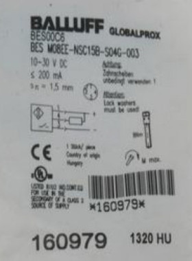 原装BALLUFF巴鲁夫传感器BES M08EE-NSC15B-S04G-003 BES00C6