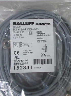 BES005Y Balluff 巴鲁夫 BES M12MI-PSC20B-BV05-电感式接近开关