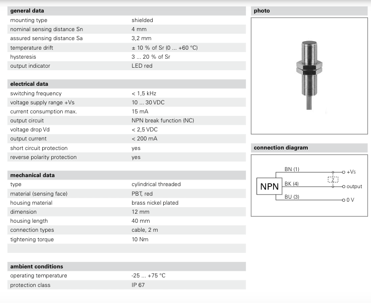 现货IGYX 12N37B3/L IGYX 12P37B3/S14L堡盟Baumer电感式接近开关