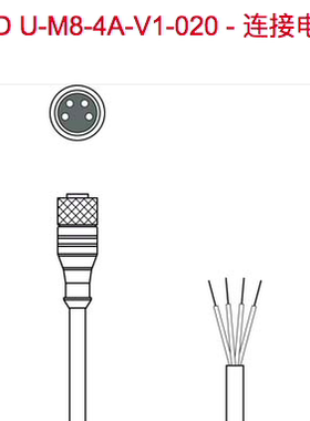 LEUZE KD U-M8-4A-V1-020 KD U-M8-4A-V1-100  -050 -150 -200