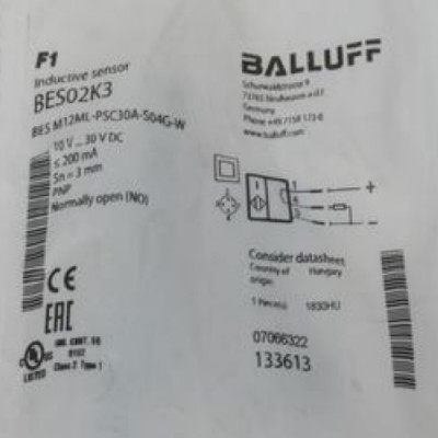 原装BALLUFF巴鲁夫传感器BES M12ML-PSC30A-S04G-W BES02K3