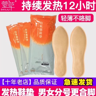 垫 暖脚自发热鞋 萱草加热鞋 垫女免充电可行走暖宝宝12小时冬天男士