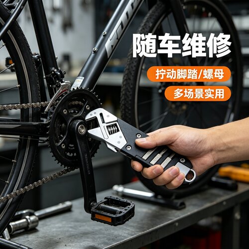 骑行随车维修，轻松拆装脚踏螺母