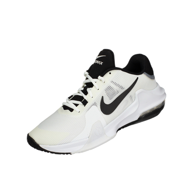 NIKE AIR MAX IMPACT 4 低帮耐磨防滑篮球鞋男款白黑DM1124-103