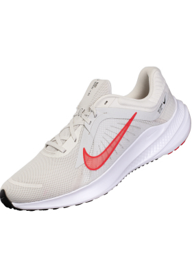 NIKE QUEST 5 舒适耐磨低帮跑步鞋男款红白色 DD0204-007