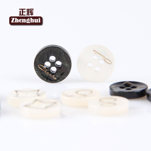 正辉纽扣树脂贴金珠光衬衫 衣男女四眼纽扣扣子 衬衣扣T恤衫 POLO衫