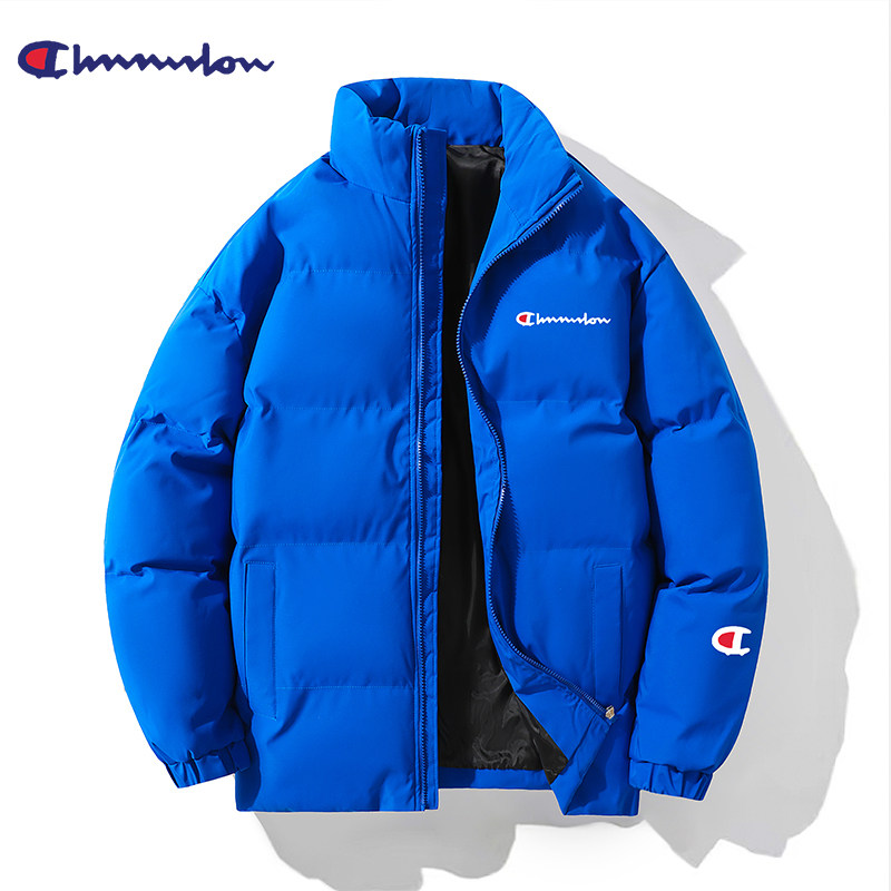 아울렛 부티크 다운 자켓 남성 자켓 2024 느슨한 대형 스탠드 칼라 후드리스 두꺼운 따뜻한 커플 코튼 의류 겨울 의류