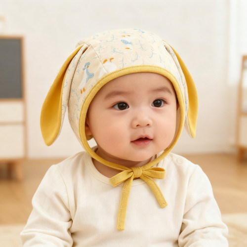 婴儿帽子春秋冬护耳帽
