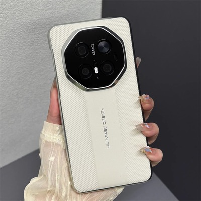 原装正品适用华为mate70rs非凡大师手机壳新款70pro＋保护套全包防摔40高级感小众50电镀皮质por十白色男女Ma