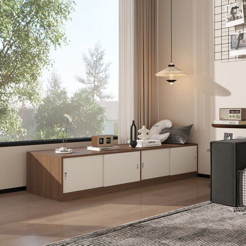 【ENF级实木板】飘窗柜地柜可坐