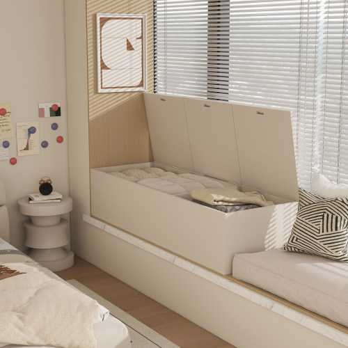 【ENF级实木板】飘窗柜地柜可坐