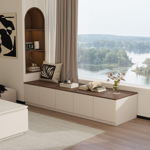 【ENF级实木板】飘窗柜地柜可坐