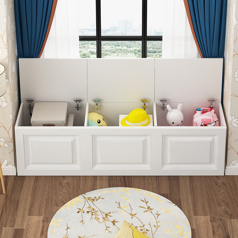 实木飘窗柜可坐人高承重