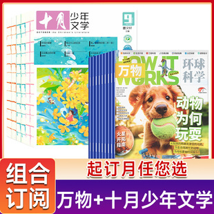 十月少年文学2025年环球科学科普百科How 万物 works中文版 15岁文学素养小说诗歌散文通话曹文轩主编 组合订阅