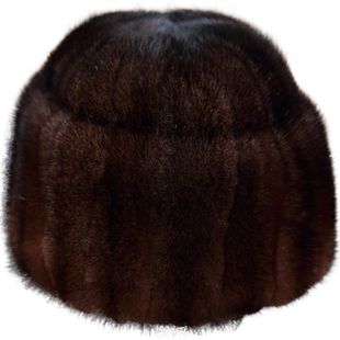 水貂皮帽子男士拼貂地主帽裘皮皮草冬天貂毛老人休闲保暖包头帽子