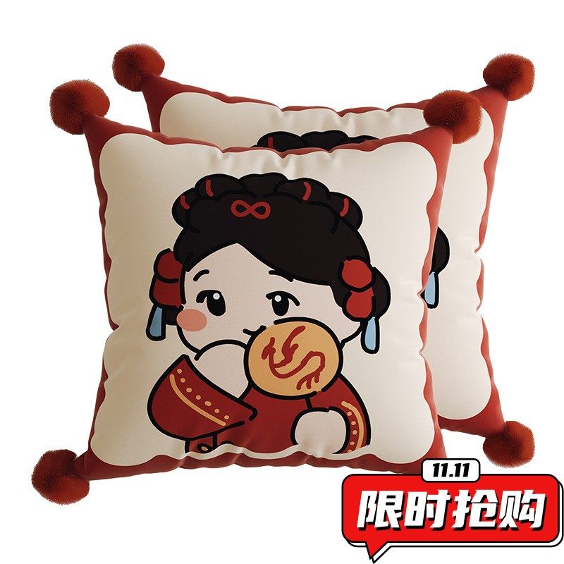 2026年新款卡通抱枕含芯轻奢高级感客厅沙发靠背垫卧室床上靠DA49