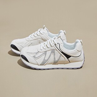 配阔腿裤的老爹鞋ins潮韩版新款女2026夏季学生运动跑步休闲鞋网