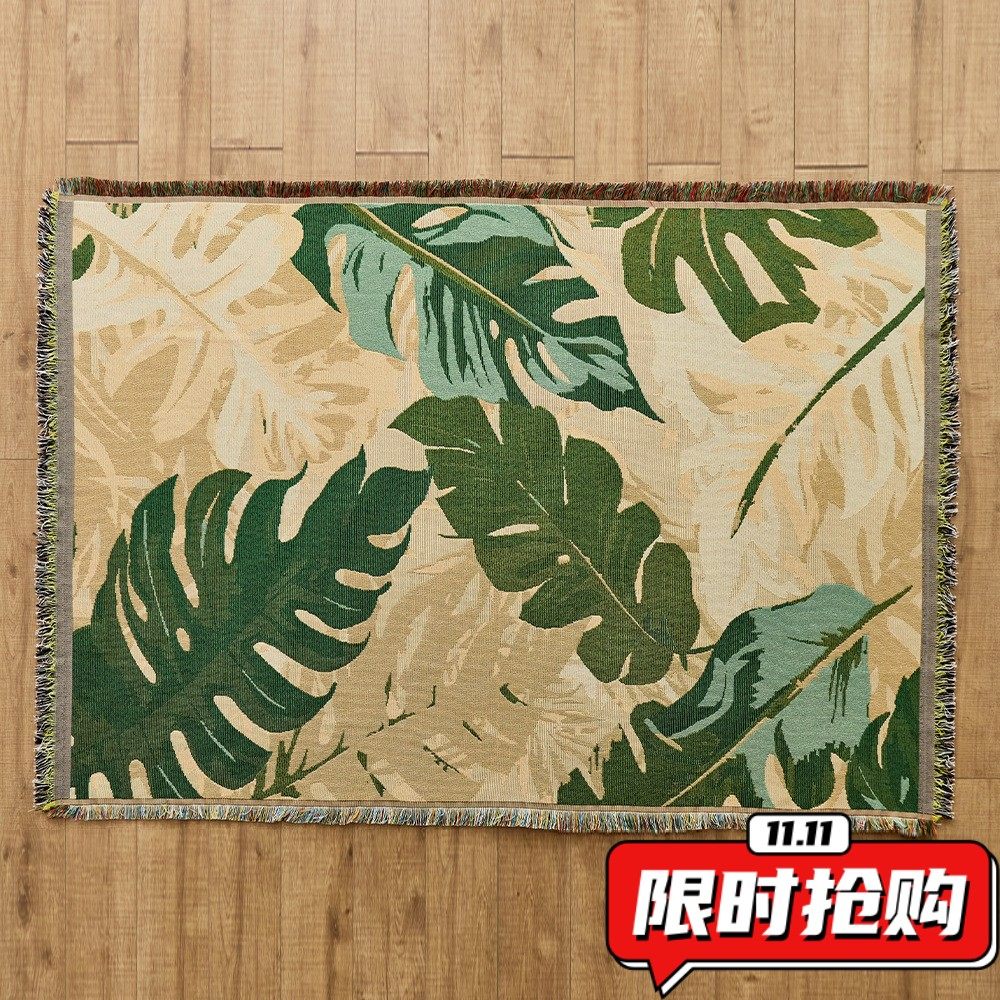 北欧ins户外露营毯子太阳图腾帐篷毯沙发毯桌布挂毯沙发毯子DA38