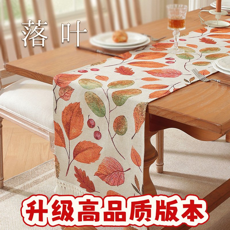 美式桌旗轻奢高级感装饰茶桌布长条卡通动漫新款茶桌垫布SS31