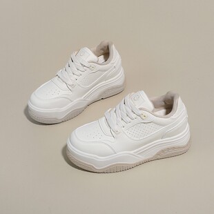 小白鞋女款2026新款女童女6春季新款韩版板鞋女ins潮学生平底跑步