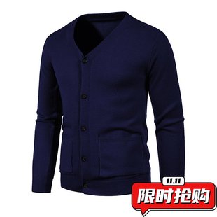 新款 春秋薄款 针织开衫 潮流休闲百搭外穿毛衣男士 ER64 男韩版 23秋季